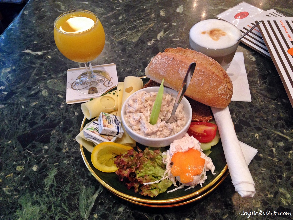 Breakfast in Frankfurt at Cafe Karin