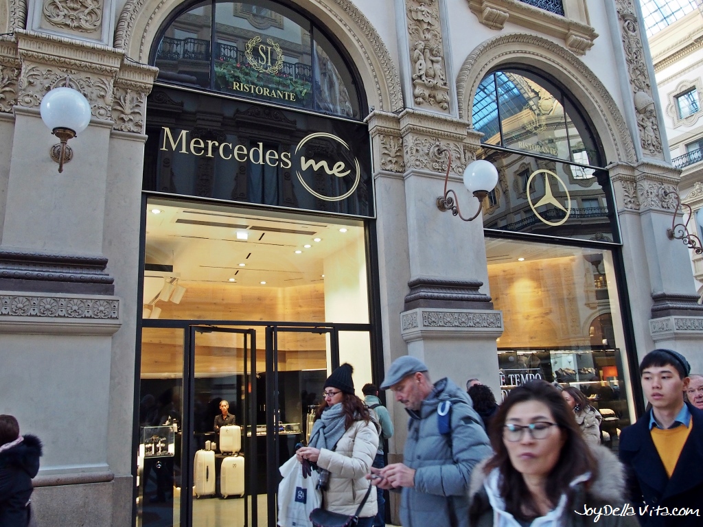 Mercedes me Store Milan inside Galleria Vittorio Emanuele II