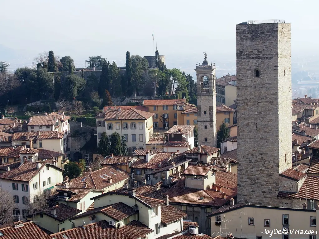 On Top of the Civic Tower Campanone Bergamo