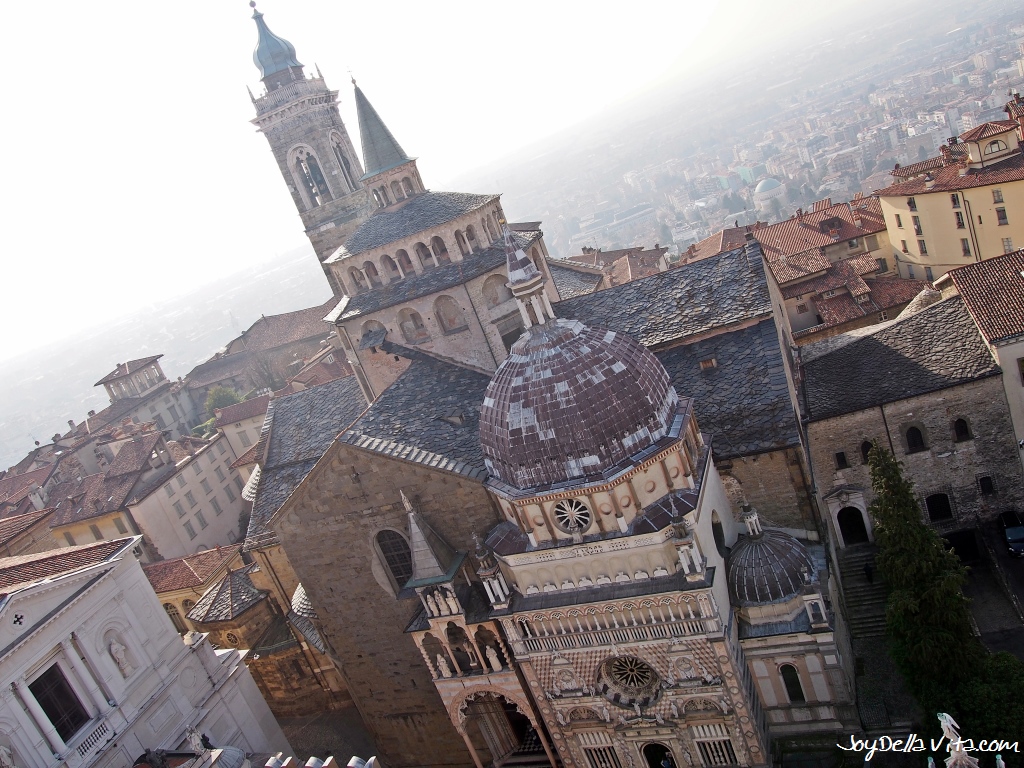 Basilica di Santa Maria Maggiore View from the Top of the Civic Tower Campanone Bergamo
