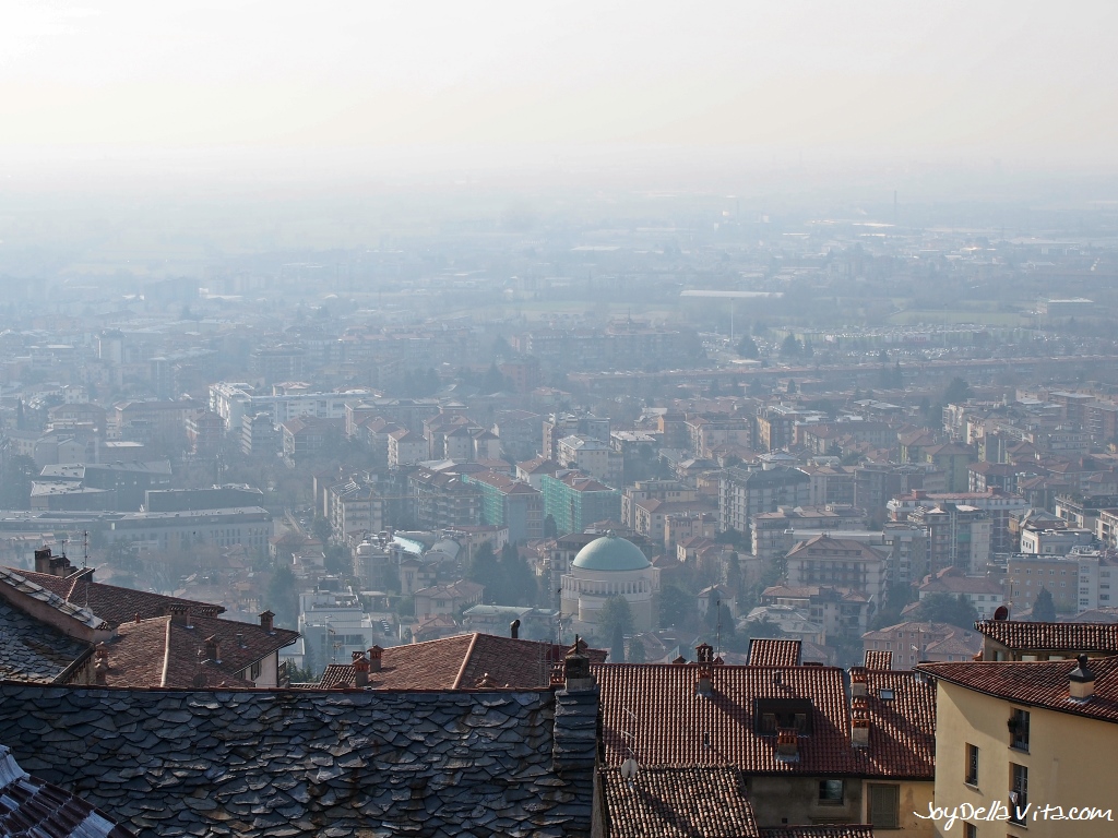 View on the lesser Town of Bergamo