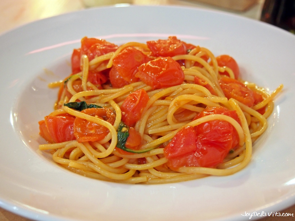 Spaghetti Pomodoro at Rossopomodoro Venice near St Mark's Square