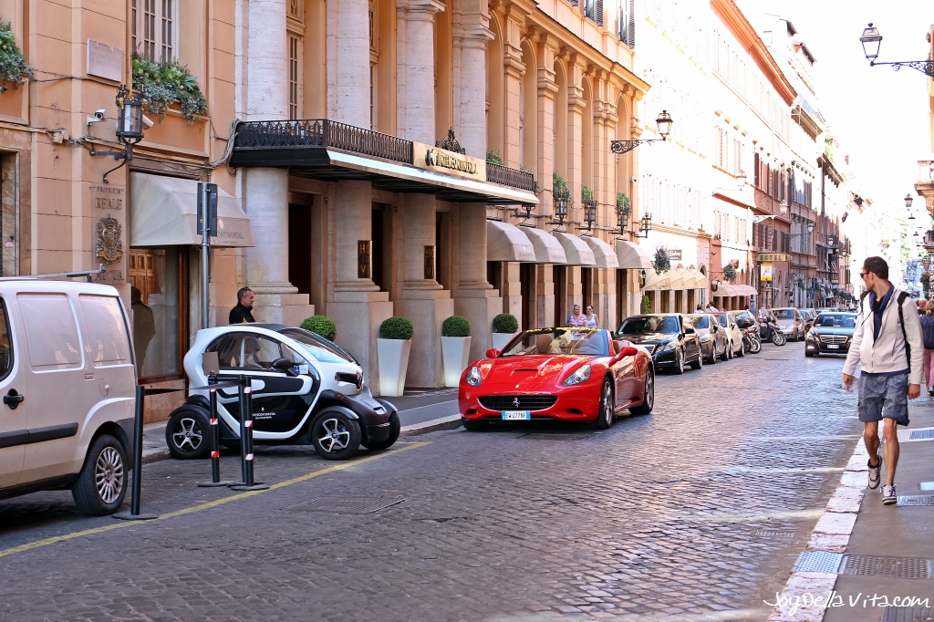 Italian Sportscar in the Italian Capital City