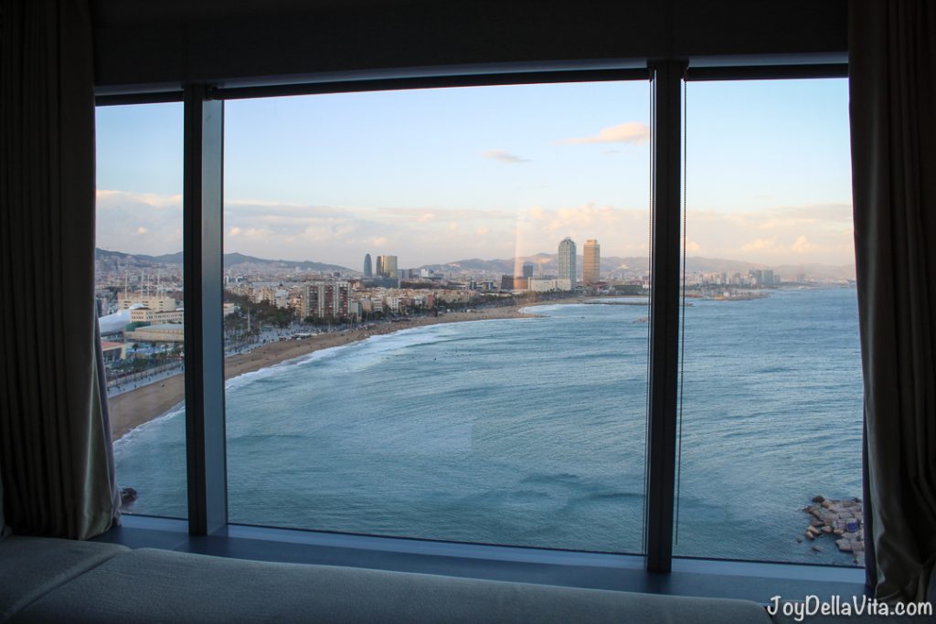 View from W Hotel in Barcelona