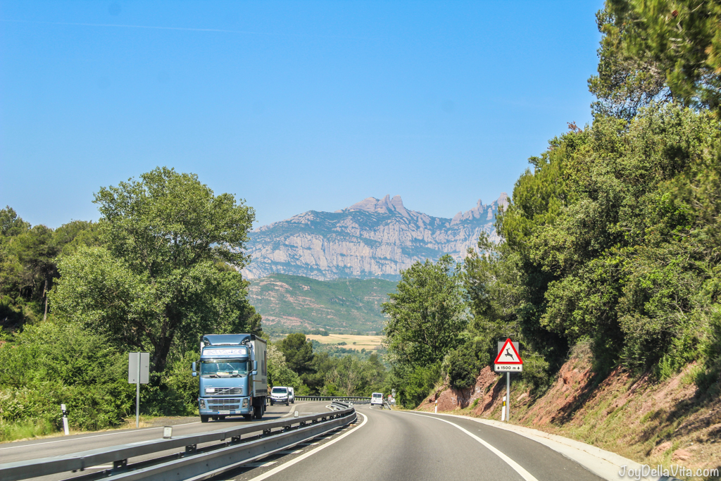 Montserrat mountain range in Catalonia, near Barcelona - Firestone Roadhawk Tire Barcelona - Travel blog JoyDellaVita.com