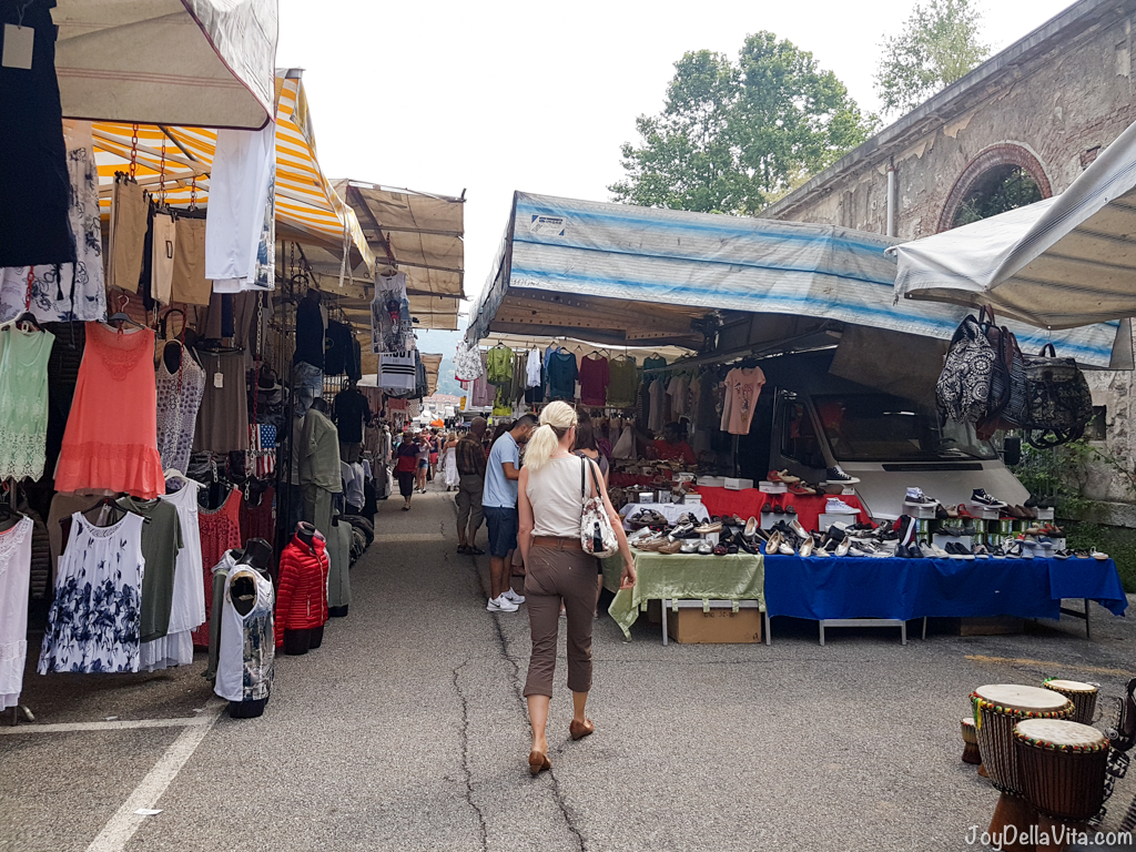 Day Trip to the famous market in Luino, Lake Maggiore in Italy
