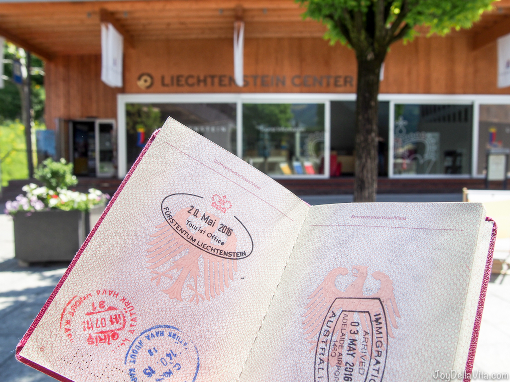 Liechtenstein Stamp Passport Vaduz Travelblog JoyDellaVita