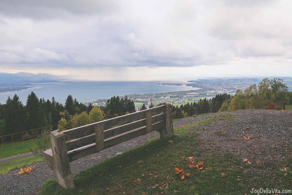 Viewpoint on Lake Constance/ Bodensee above Bregenz in Vorarlberg