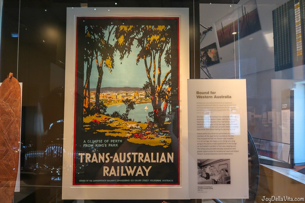 Trans-Australian Railway Poster National Museum of Australia Canberra