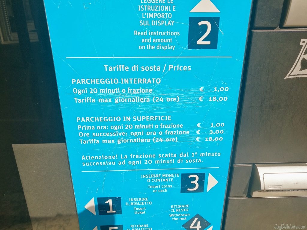 Prices of Parking in Verona