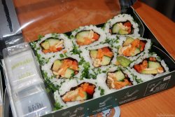 Vegan Veggie roll set Sushi by Wasabi UK in London