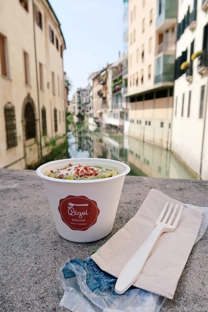 Delicious Bigoli Pasta Pesto Genovese at Bigoi Padua / Padova