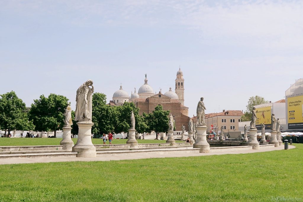 Prato della Valle with Basilica of Santa Giustina in the background