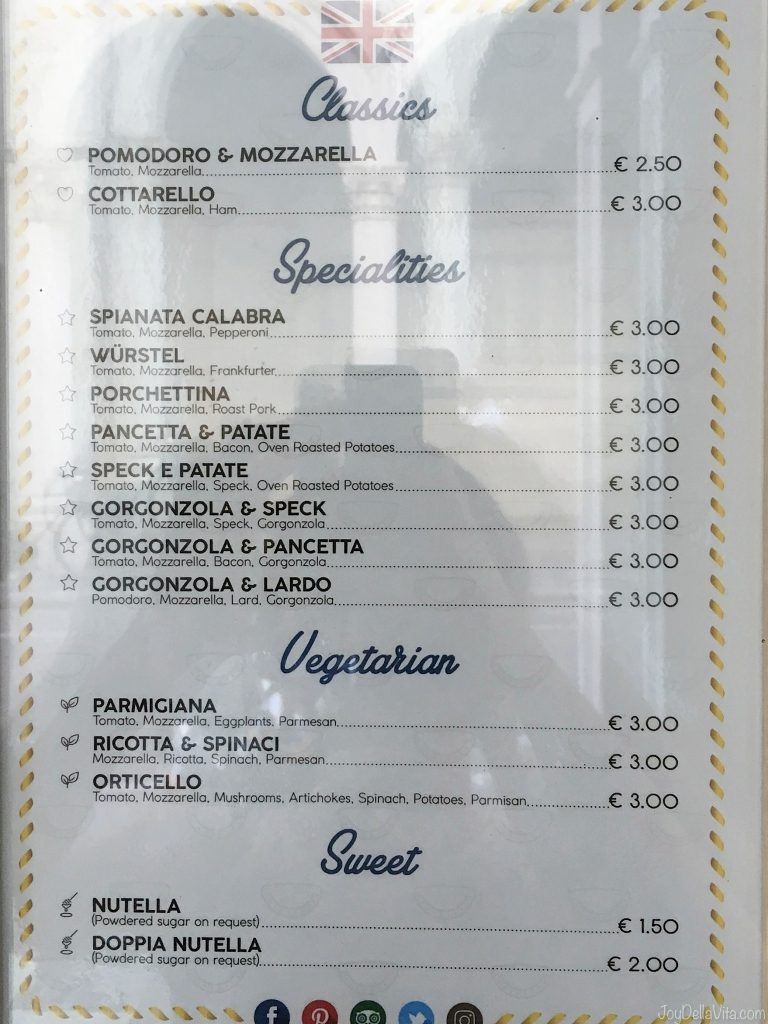 Products and Prices daPrette Padova Padua