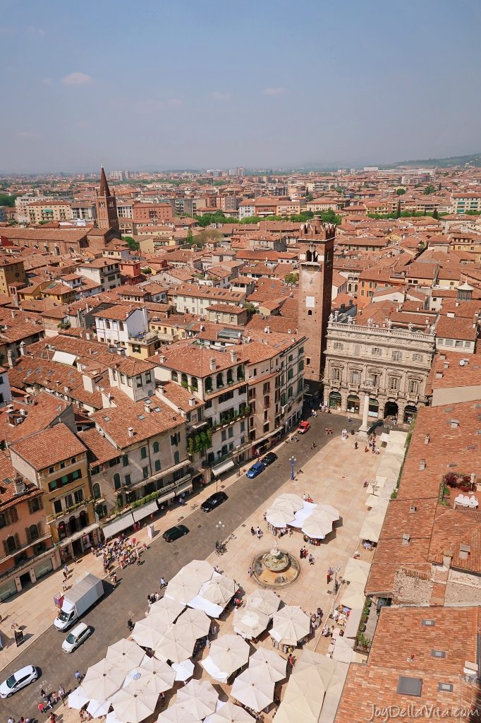View from Torre dei Lamberti Verona (Piazza delle Erbe)