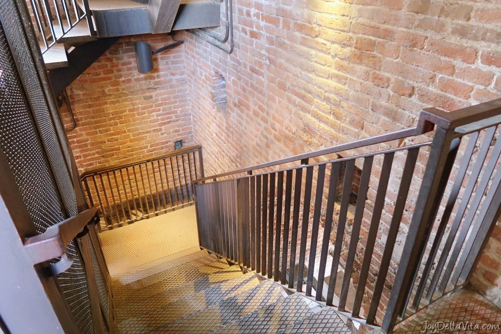 Stairs inside Torre dei Lamberti Verona