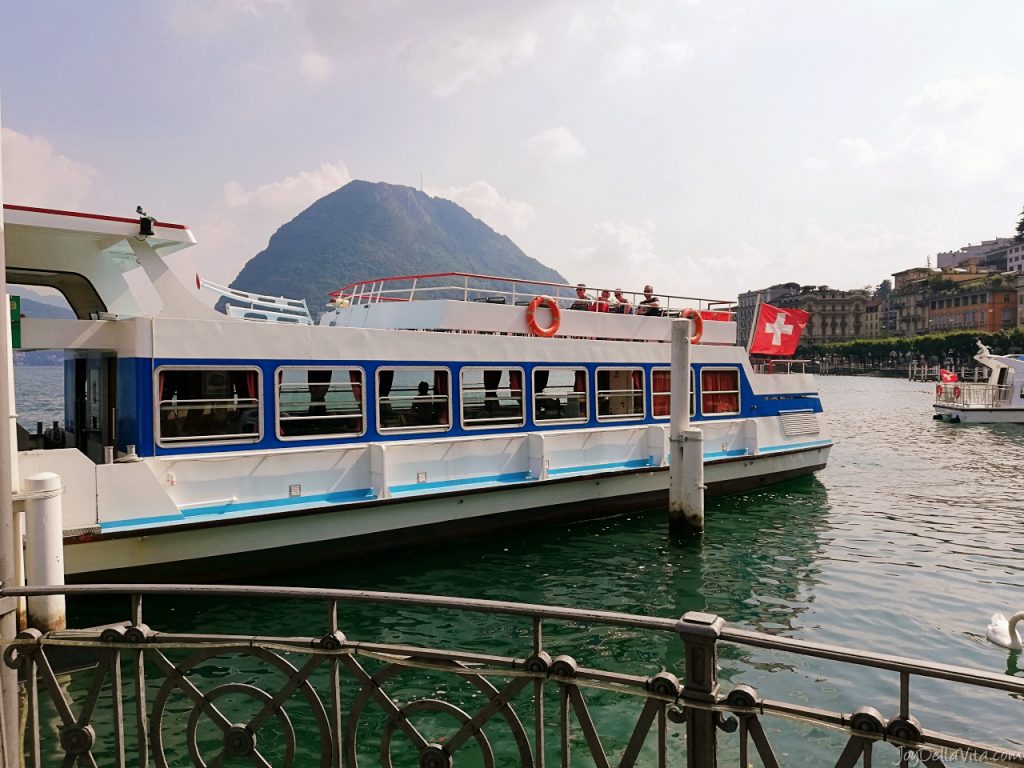 Boat Lake Lugano Experience Travel Blog Review Lugano Centrale lago Lugano Paradiso