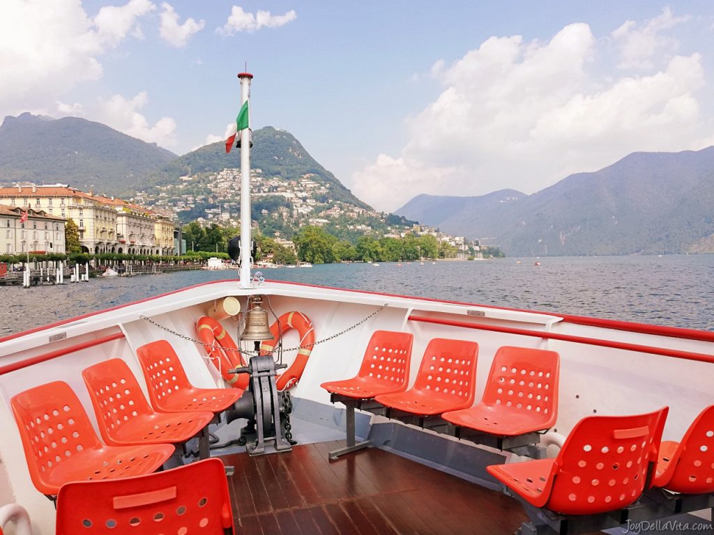 taking a boat on Lake Lugano - what a beautiful experience