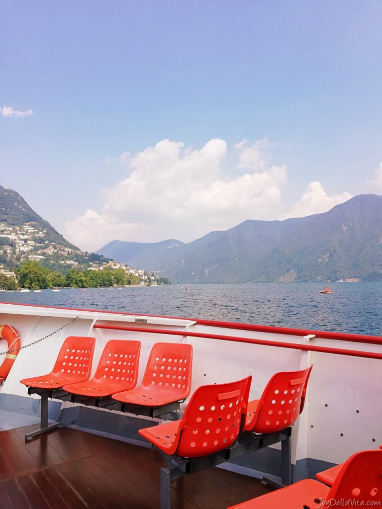 Boat Lake Lugano Experience Travel Blog Review Lugano Centrale lago Lugano Paradiso