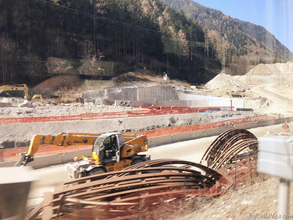 Construction of the Brenner Base Tunnel in Franzensfeste, South Tyrol