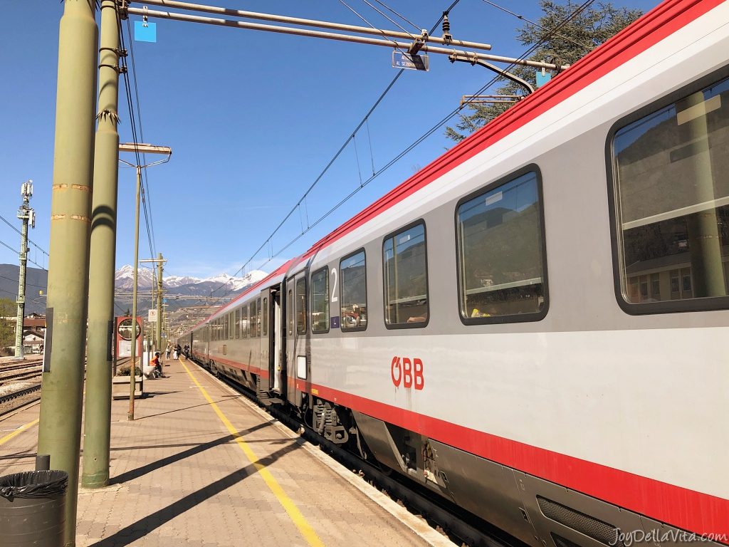 ÖBB EuroCity Train in Bressanone, South Tyrol
