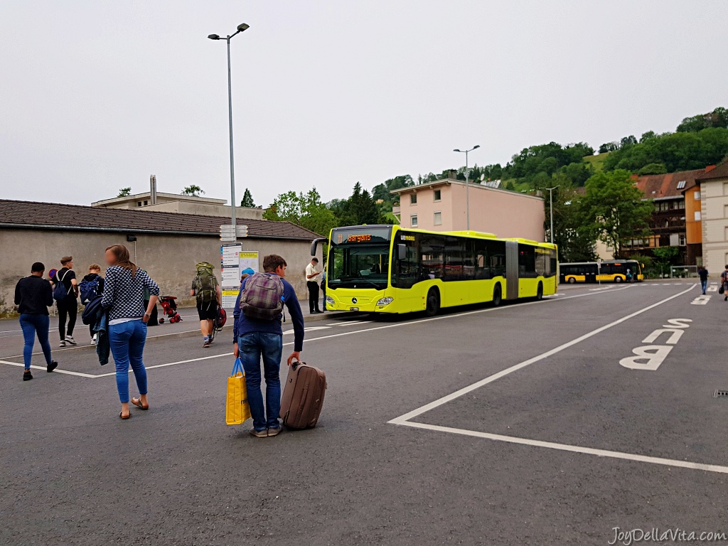 Taking the Bus from Feldkirch to Liechtenstein (Vaduz)