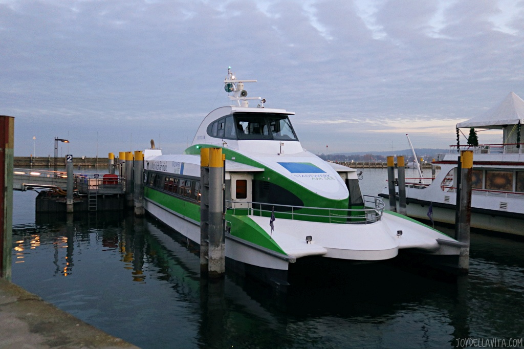 Taking the Catamaran from Friedrichshafen to Konstanz on Lake Constance