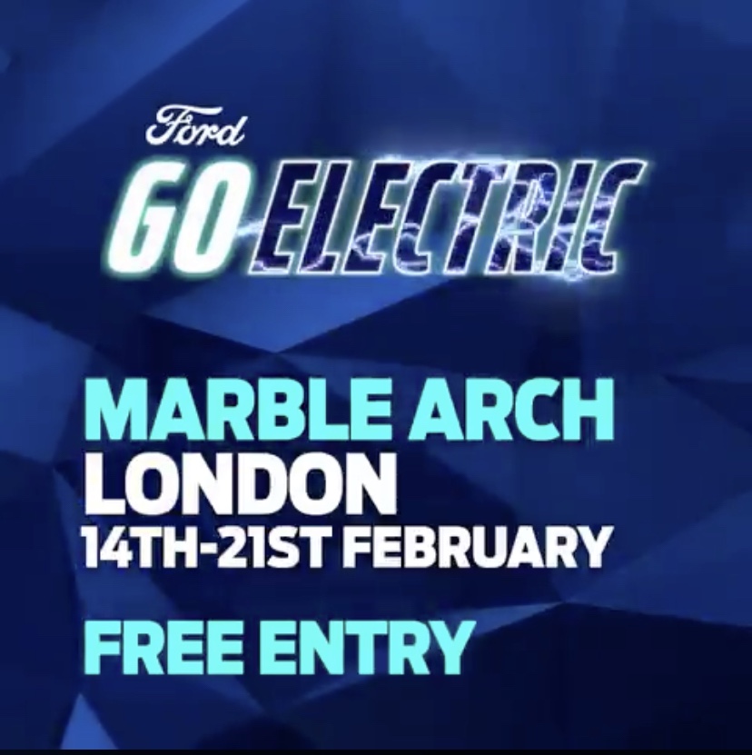 Mustang Mach-E Ford GoElectric Days in London in February 2020
