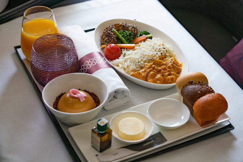 Vegan Qatar Airways on board menu blog joydellavita
