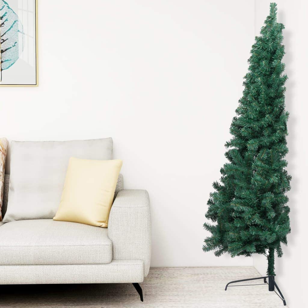 Half Christmas tree for full Christmas feeling in small rooms and spaces