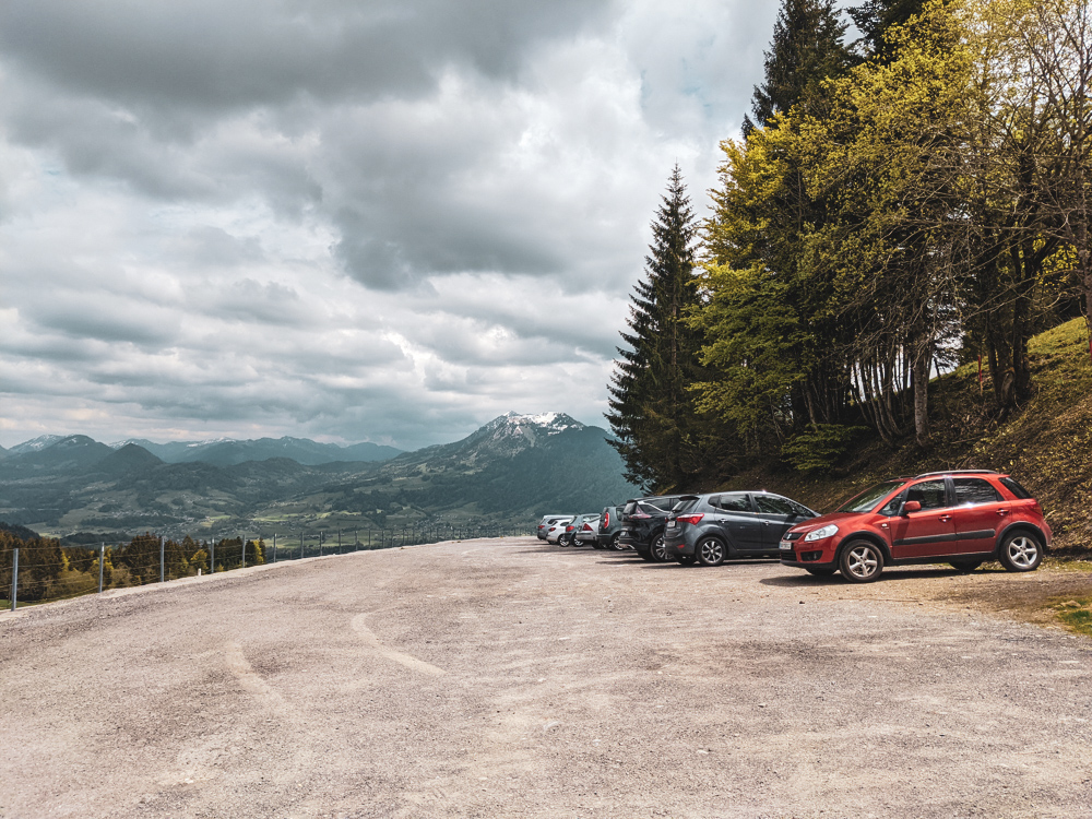 Where to park at Bödele / Bregenz Forest for hikes