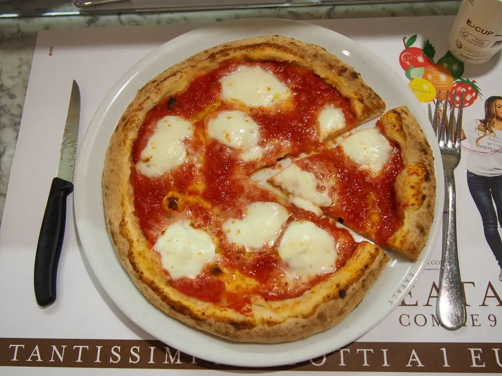 Neapolitan Pizza Margherita at Eataly Milan Smeraldo