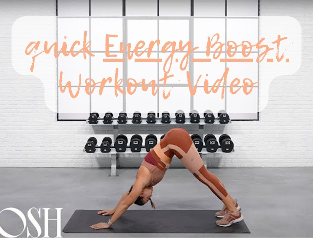 quick Energy Boost Workout Video Poosh