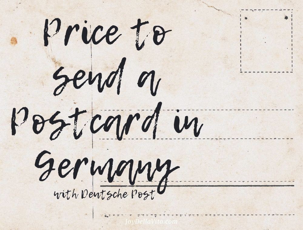 Price to send an international postcard from Germany in 2022