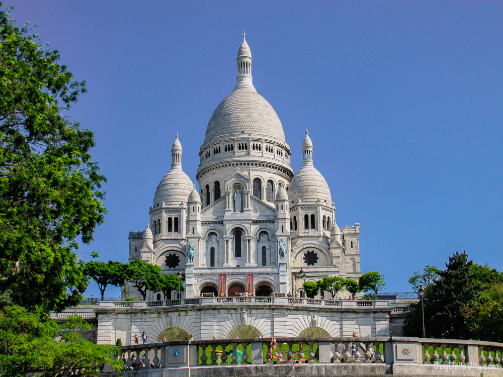 famous Sacre Coeur in Montmartre, Paris