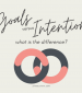 Explained: Goals versus Intentions – what is the difference?