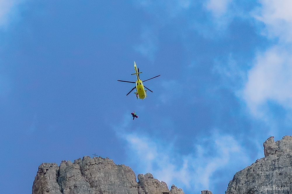 Tre Cime di Lavaredo Rescue Helicopter