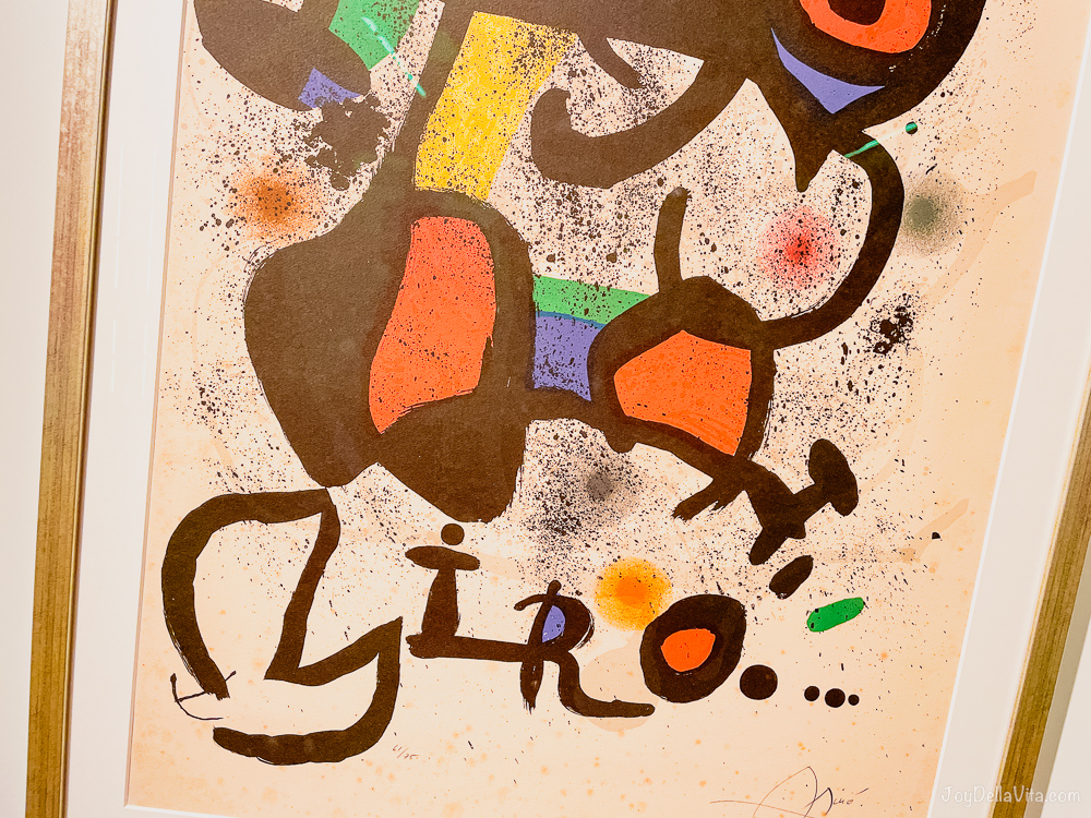 painting with Joan miro signature