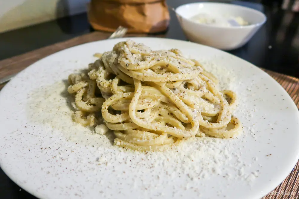 roman Cacio e Pepe in Palermo at Caligola