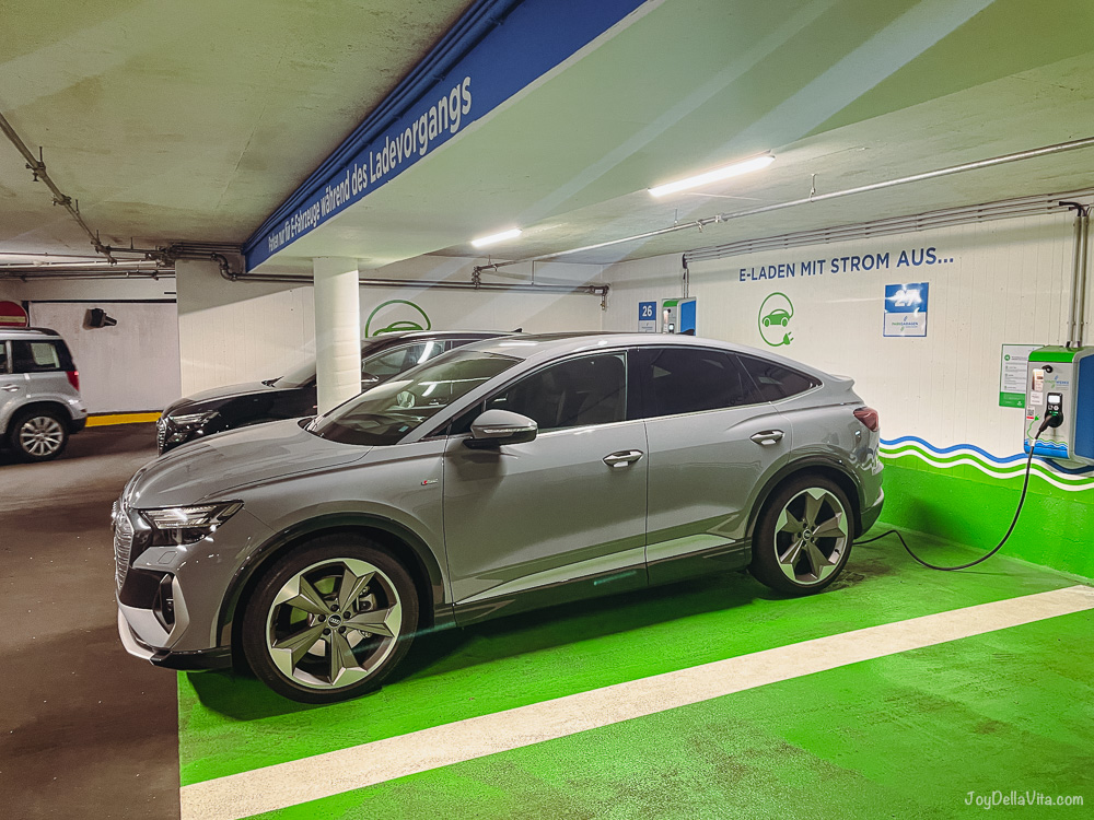 charging electric car Audi Q4 e-tron