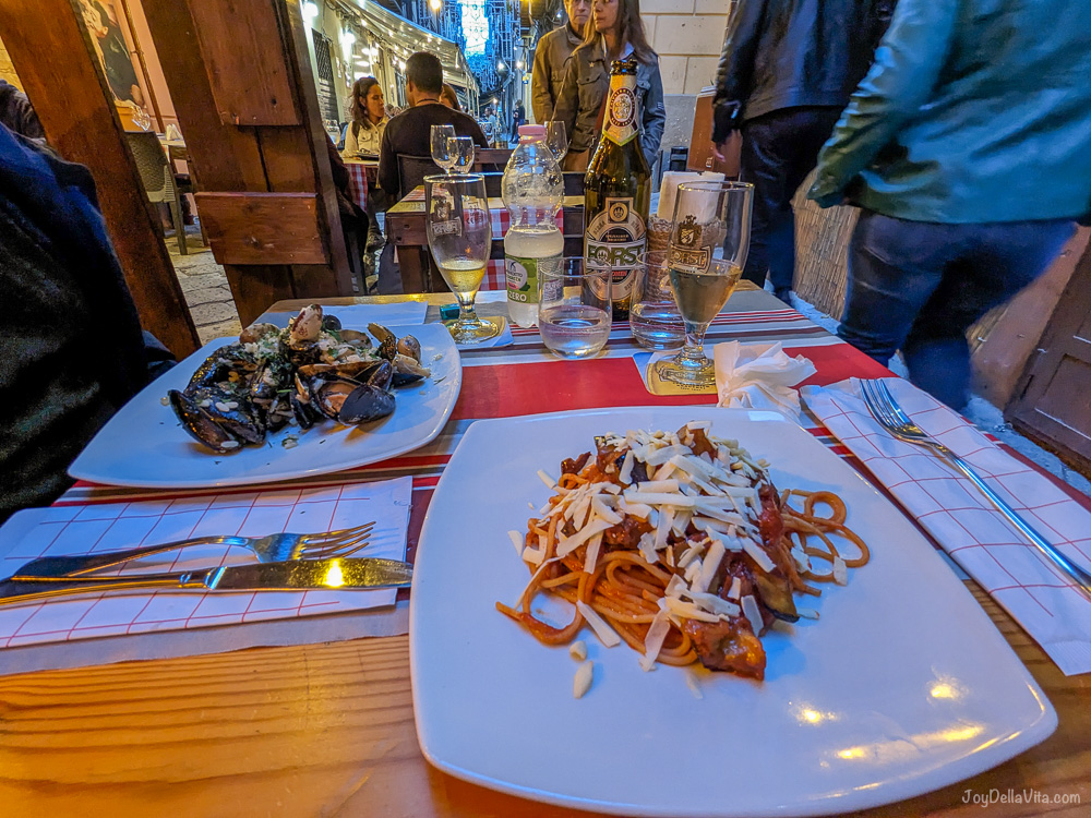 Italian dinner at MACCIO Osteria alcolica Palermo