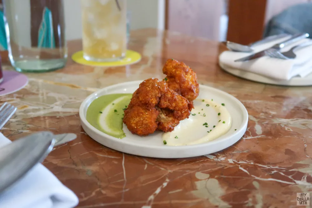 Caulifritters with M. Jeanette Mayo and Mint Yogurt