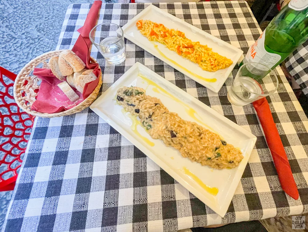 Risotto in Naples: Delicious dinner at Valu near the harbour and Via Toledo