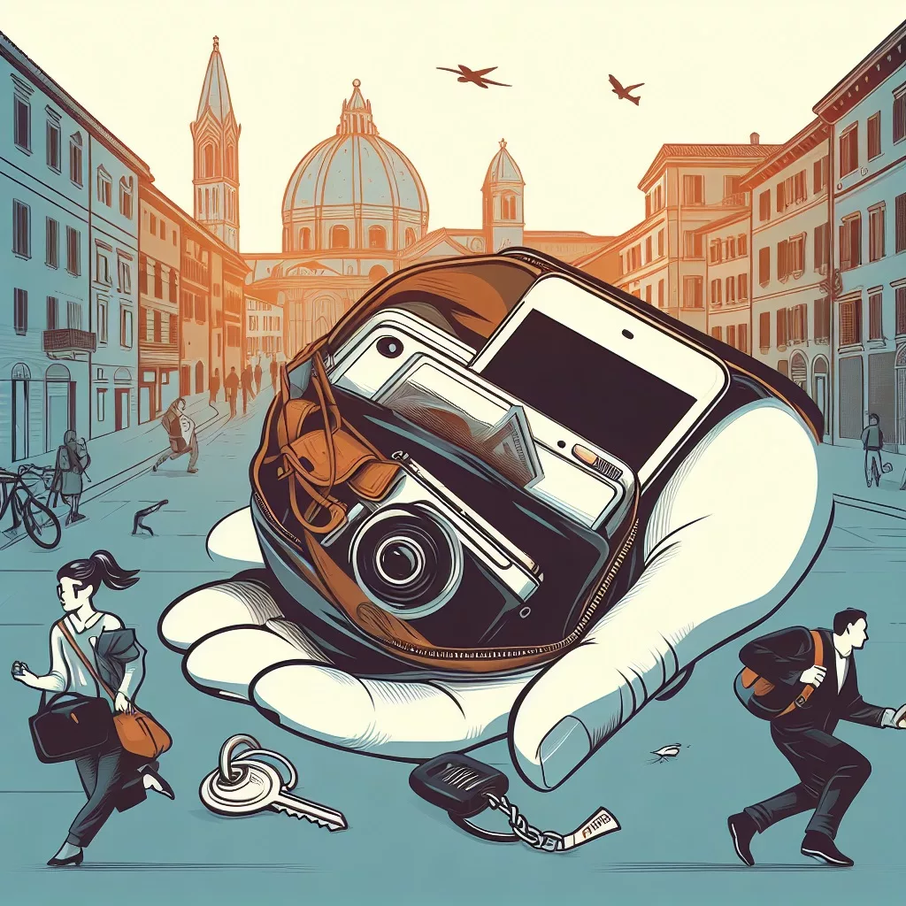 how to be safe of pick pockets in italy, and keep your belongings safe